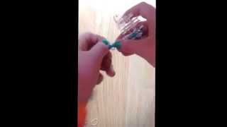 Loom bands Nederlands, Fishtail with border bracelet