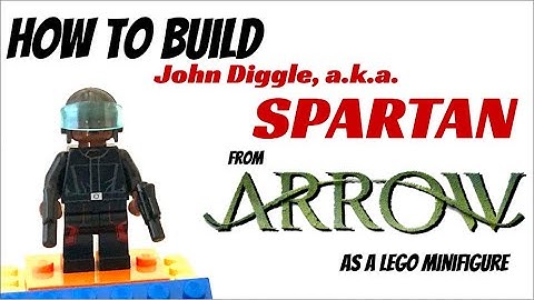 How to Build JOHN DIGGLE aka SPARTAN from ARROW as a LEGO Minifigure!
