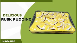 Toast pudding recipe. Ramadan iftar special. Easy milk dessert recipe. Rust pudding recipe.