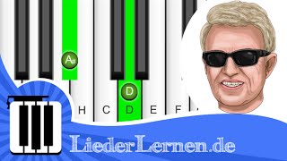 Heino - Blau blüht der Enzian - Klavier lernen - Musiknoten - Akkorde