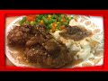 Homemade Salisbury Steak Recipe - Smothered in Mushroom Gravy!