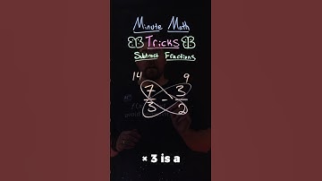 The Butterfly Method for Subtracting Fractions | 7/3-3/2 | Minute Math Tricks Part 145 #shorts