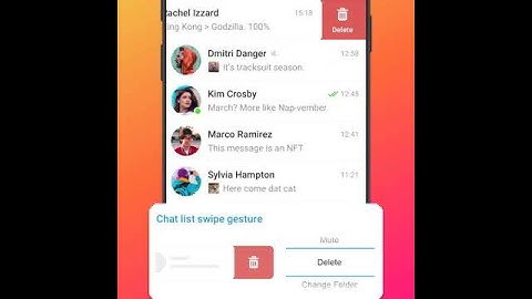 Chat List Swipe Gestures. !!