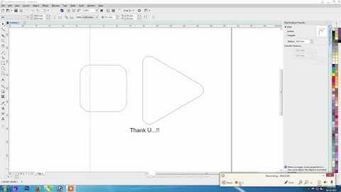 Rounded Triangle in Corel Draw Tutorial