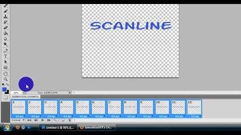 Beginner Text Animation Tutorial -Scanline- Photoshop CS5