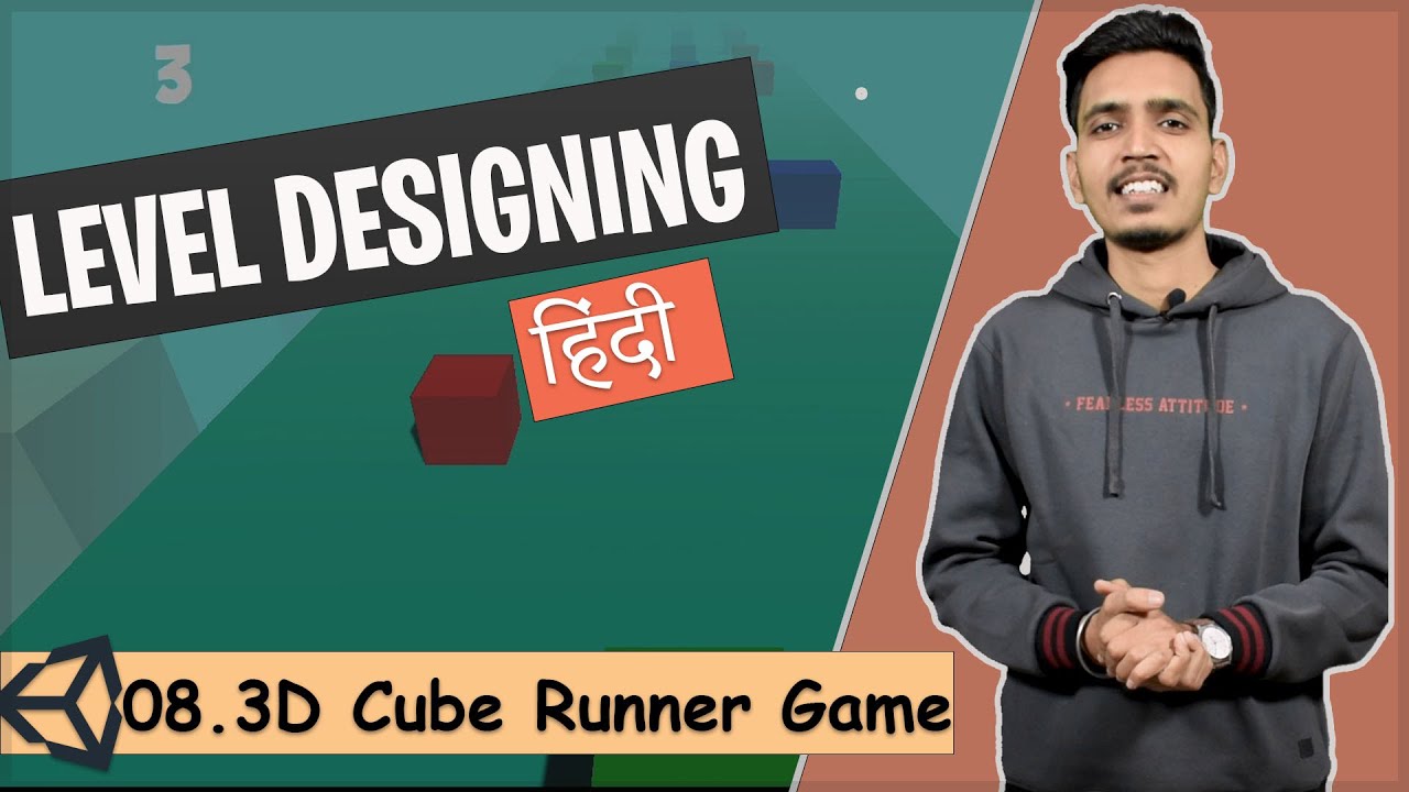 Cube Runners Unity Level Designing in Unity | 3D Cube Runner Game Tutorial 08 - YouTube