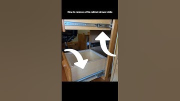 How to remove a file cabinet drawer slide