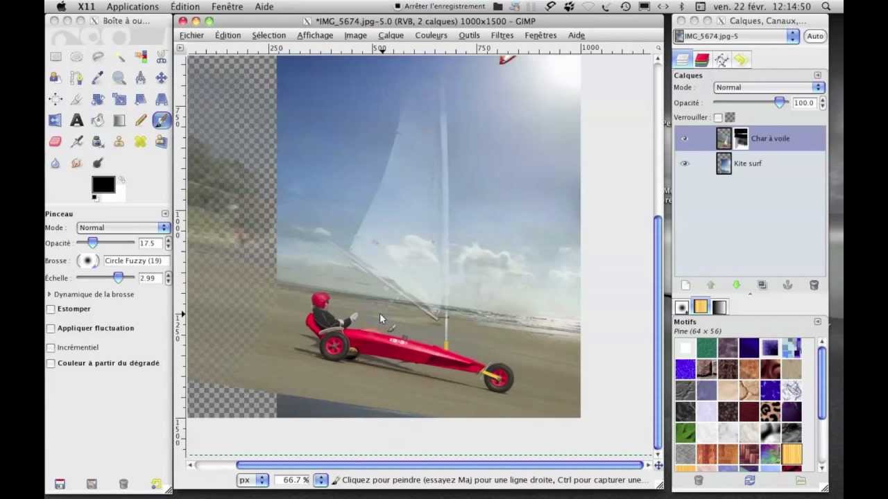 Fusion de 2 photos entre elles avec Gimp