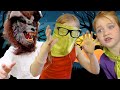 MYSTERY BiRTHDAY with Scooby Doo!!  Adley and Friends party with Monsters, eat cake, & open presents