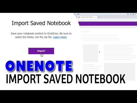 Importing OneNote Notebook