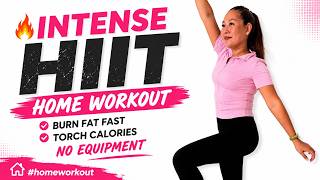 🔥 INTENSE HIIT HOME WORKOUT | Burn Fat Fast & Torch Calories | No Equipment #homeworkout