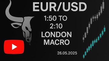 EURUSD London Macro Trade Backtest | ICT Concept | 26 May 2025 (1:50 - 2:10 AM)