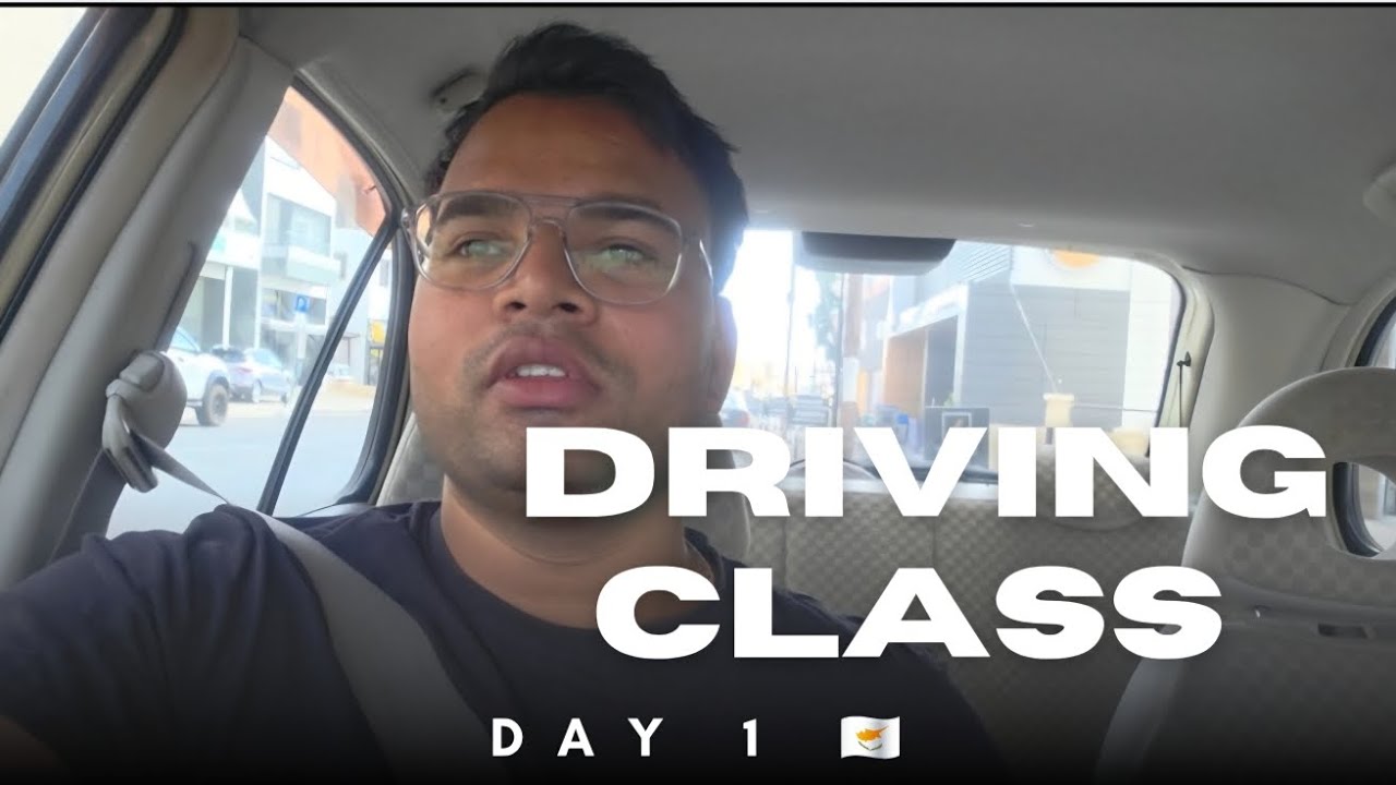 Day - 1 of Driving Classes in Cyprus 🇨🇾🚗| My Honest Experience  | 