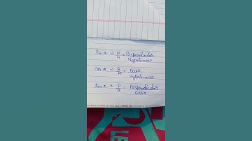 Trigonometry Formula of Right angles triangle 📐 ratio. Motivational video. sin cos tan