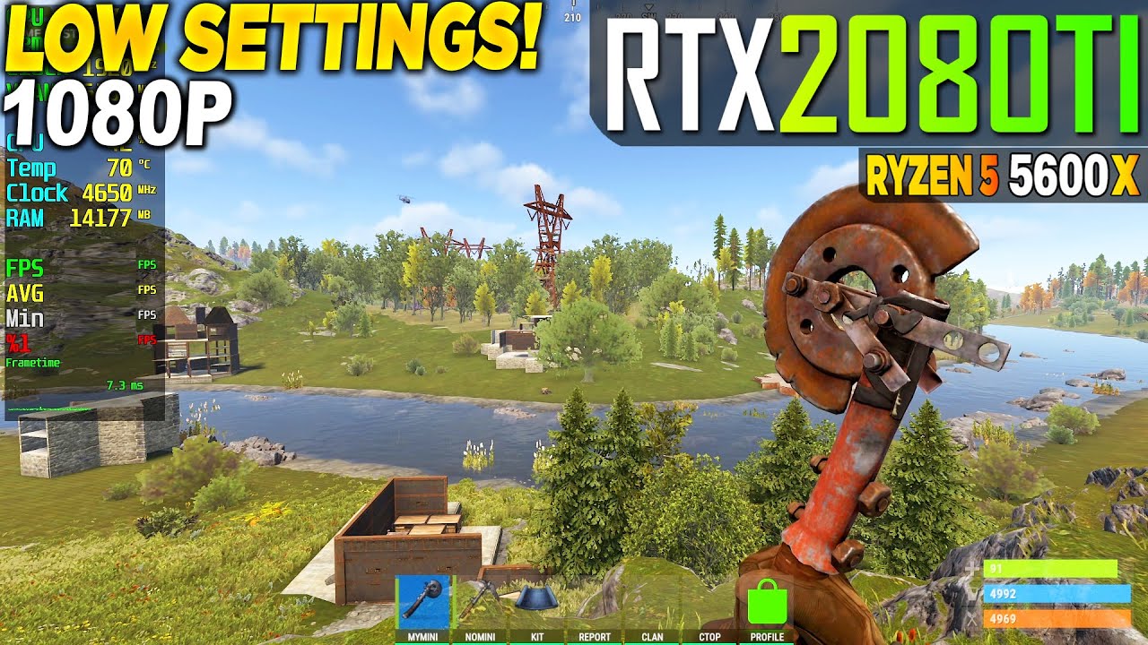 Rust RTX 2080 Tİ + Ryzen 5 5600x - 1080p Low, - YouTube