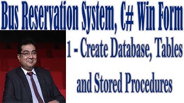 1- Database Script of Bus Reservation System Using C#, Win Form in Urdu/Hindi