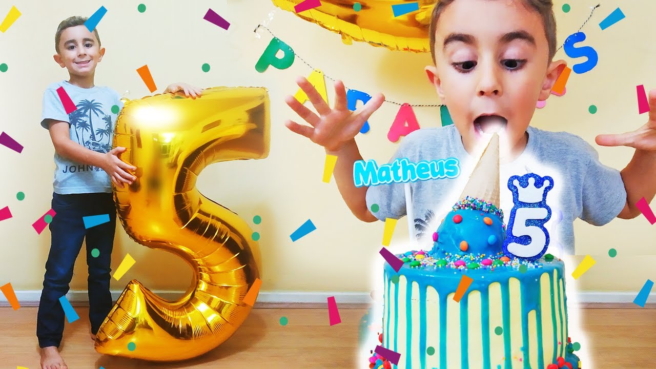 Aniversário De 5 Anos Do Matheus 🎂🎉 5 Year Anniversary الذكرى