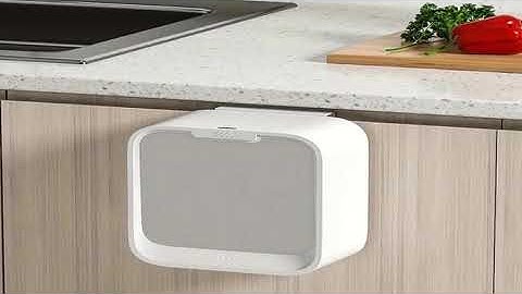 A must-have product! Hanging Trash Can,Motion Sensor Waste Bin Wall Mounted Smart Sensor Trash Bin