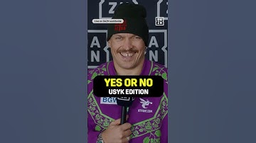 YES or NO with Usyk 😂 #shorts