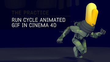 The Practice // 29 / Cinema 4d Modeling, Rigging with Mixamo, export a Gif Loop