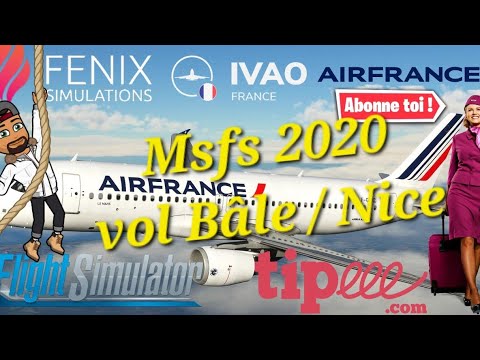 Microsoft Flight Simulator 2020  Vol Ble   Nice  IVAO  Airbus A230