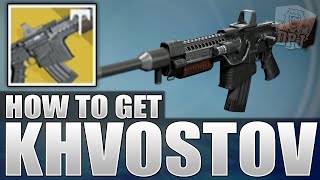 Destiny: How To Get The KHVOSTOV 7G-0X Exotic - Schematics / Weapon Parts & Page Locations