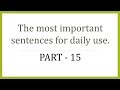 Daily Use Sentences Quiz