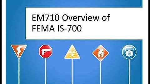 DQE EM710 Overview of FEMA IS-700
