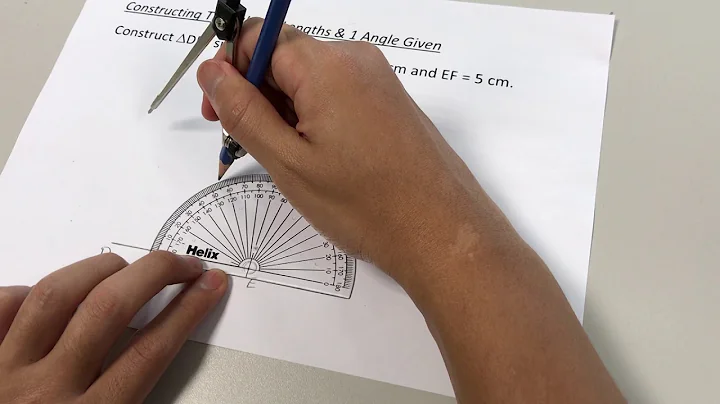 Constructing Triangles - 2 Lengths & 1 Angle Given (Example 1)