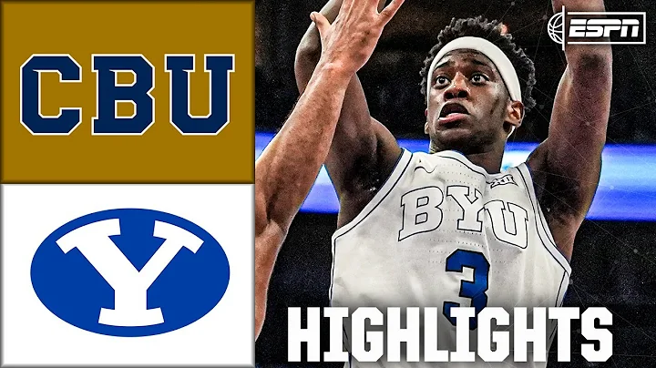 California Baptist Lancers vs. BYU Cougars | Full Game Highlights | ESPN College Basketball