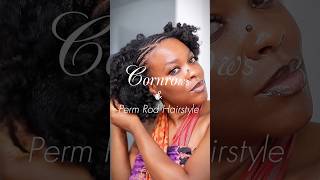 Easy Perm Rod Hairstyle Tutorial Part 1 #permrods #curlyhair