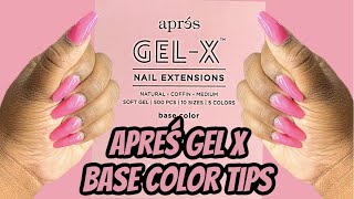 What Is Gel X Nails Apres Coffin Nail Tips Base Color Tips 100% Soft Gel Missuniquebeautii