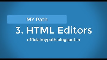 3. HTML Editors - Visual Studio Code || Latest 2018