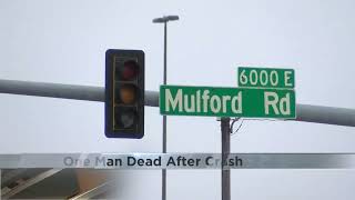 43-year-old man dies after crashing vehicle late Tuesday night
