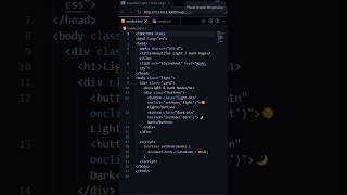 Light and Dark mode theme #coding #youtube #shortvideo #shorts #viral #video #viralvideo #reels