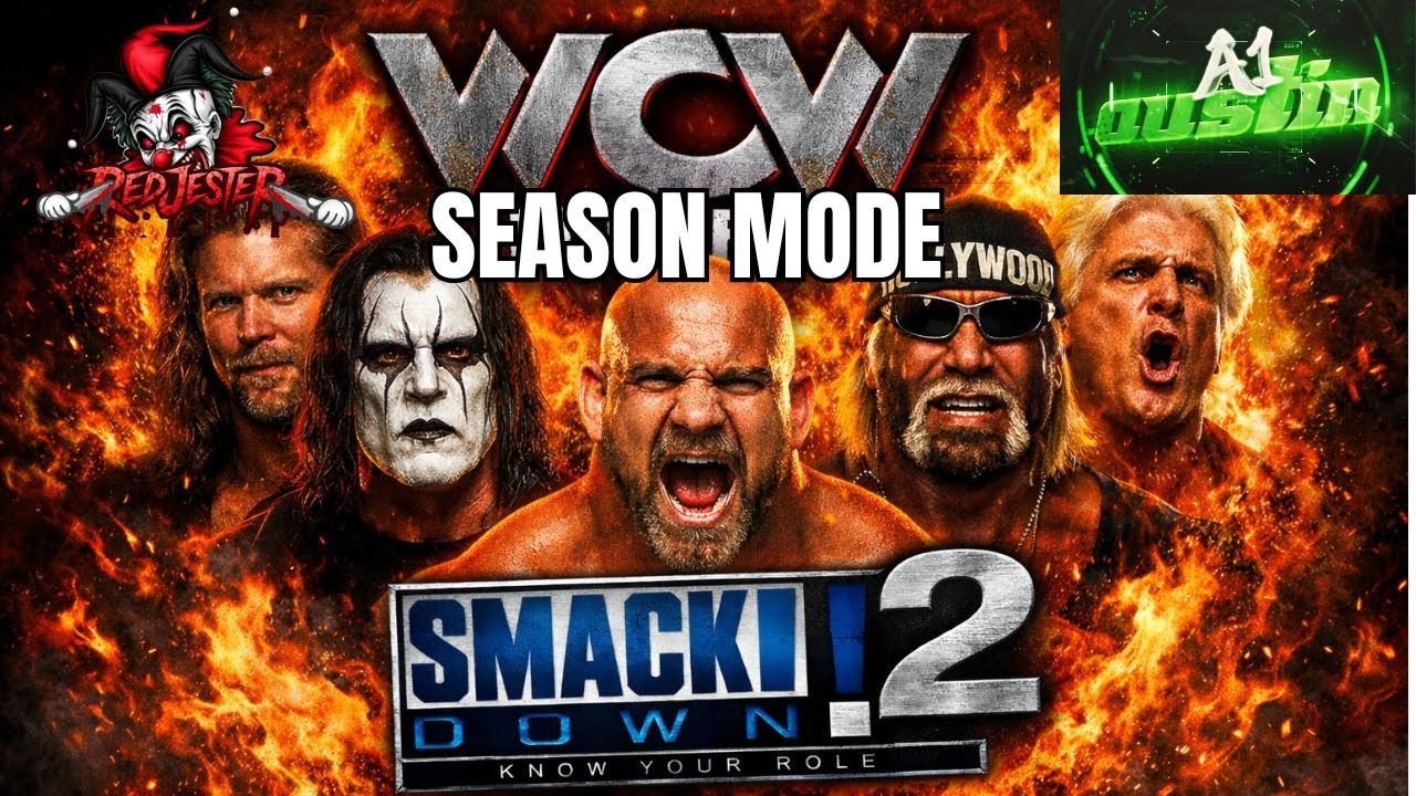 SMACKDOWN 2 WCW MOD season mode @a1austin (Portrait)