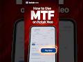 What is MTF? | How to Use Pay Later for Stock Trading on Kotak Neo