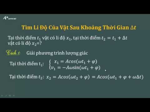 Cách tìm li độ sau thời gian delta t một cách đơn giản và hiệu quả