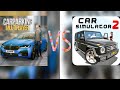 CPM vs CS2 || car parking multiplayer & car simulator 2