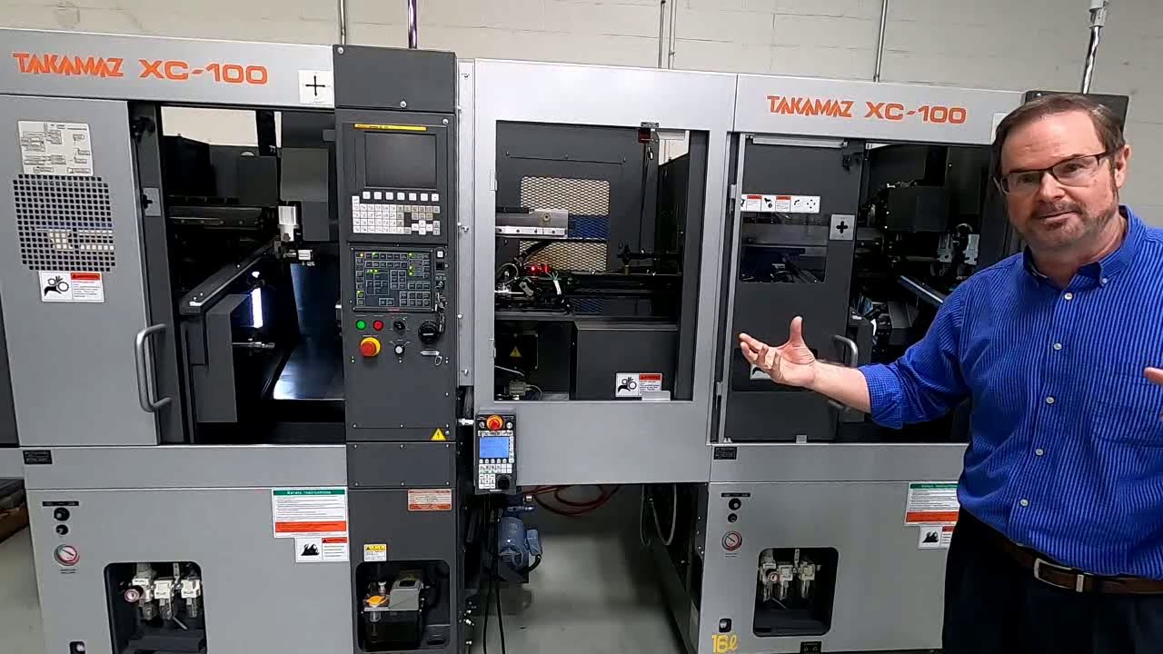 Takamaz XC-100 Connected Line Machines from Yuasa - YouTube