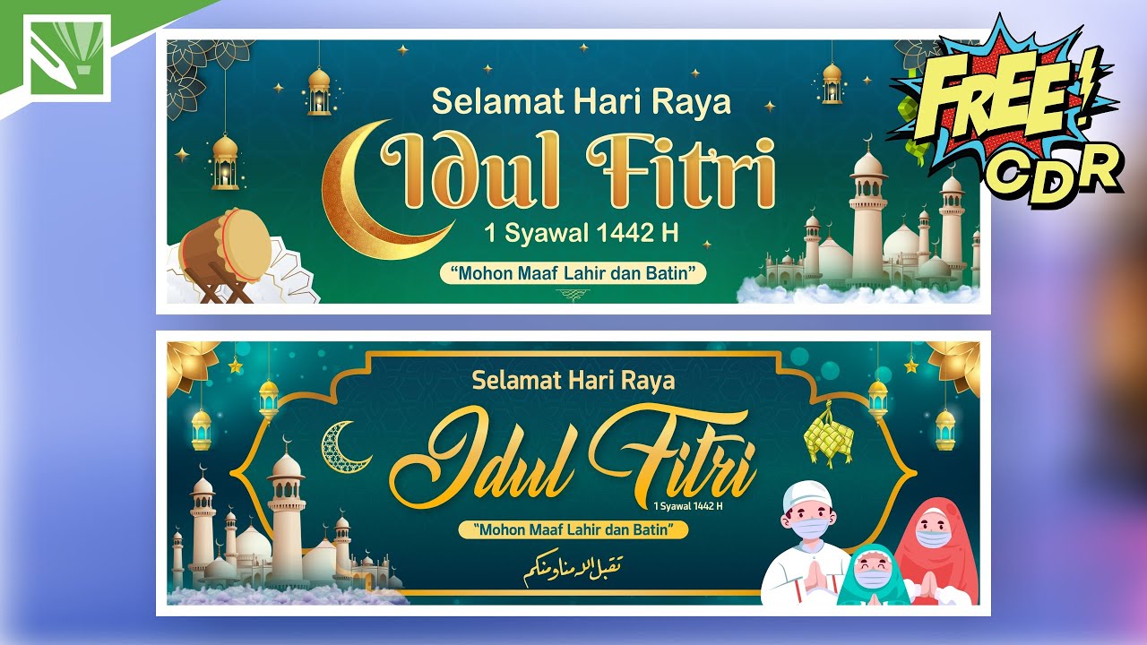 Free Download Template Desain Spanduk Banner Baliho Hari Raya Idul Images