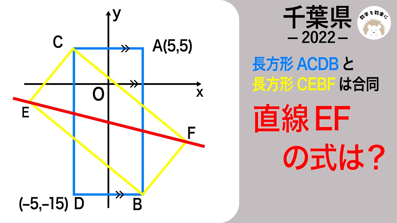 千葉県（改）　令和4年度　数学　関数　2022 入試問題100題解説73問目！！