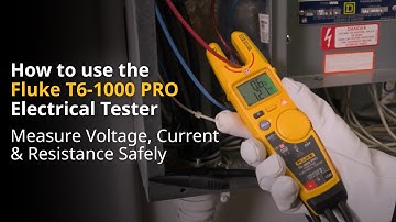 How to Use the Fluke T6-1000 PRO Electrical Tester | Measure Voltage, Current, & Resistance Safely