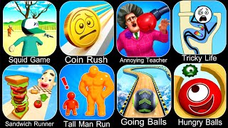 Roblox,Squid Game,Annoying Teacher,Tricky Life,Sandwich Runner,Tall Man Run,Going Balls,Hungry Balls screenshot 1