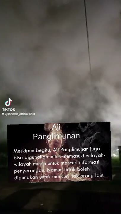 ilmu menghilang Aji panglimunan #shorts #ajipanglimunan