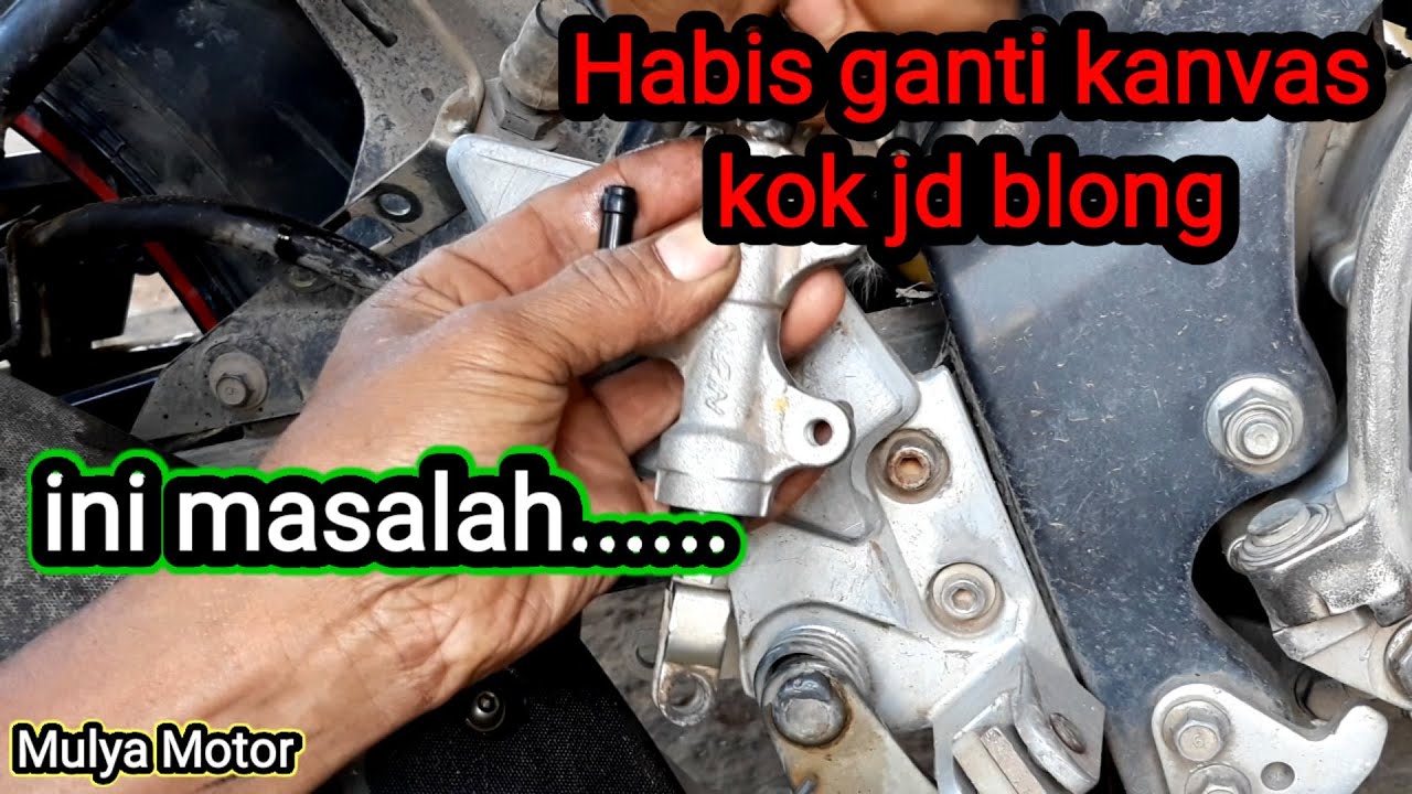perbaikan cakram belakang Vixion yg blong.
