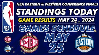 NBA PLAYOFF 2024 BRACKETS STANDINGS TODAY | NBA STANDINGS TODAY as of MAY 24, 2024 | NBA 2024 RESULT