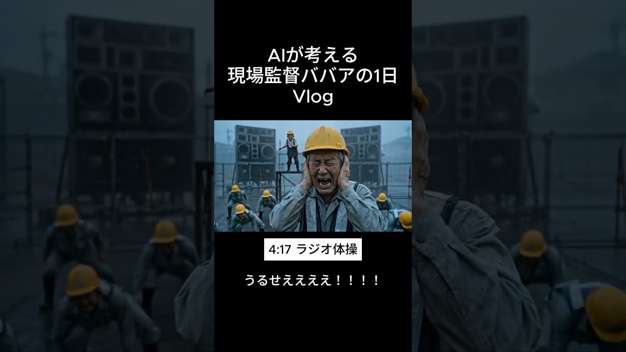 現場監督ババアの一日【Vlog】【AIおばあちゃん】　#ai #aishorts #aivideo #aiおばあちゃん #aiおばあちゃん #vlog