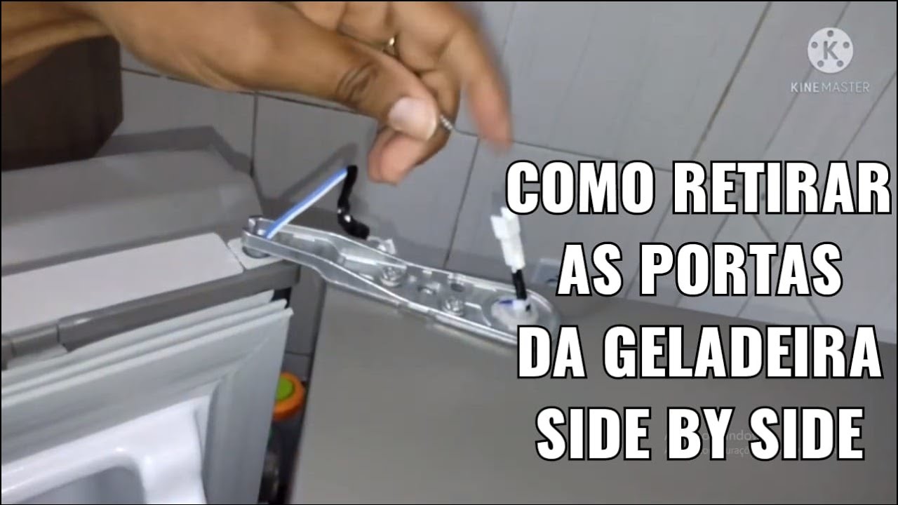 Como retirar as portas da geladeira Brastemp Side_By_Side