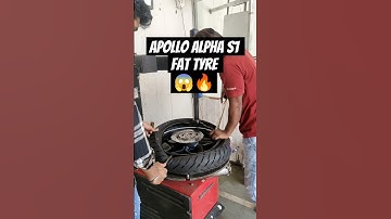 🔥 Apollo alpha S1 tyre installation in rim 😱  || tough installation 🤧 || #shorts